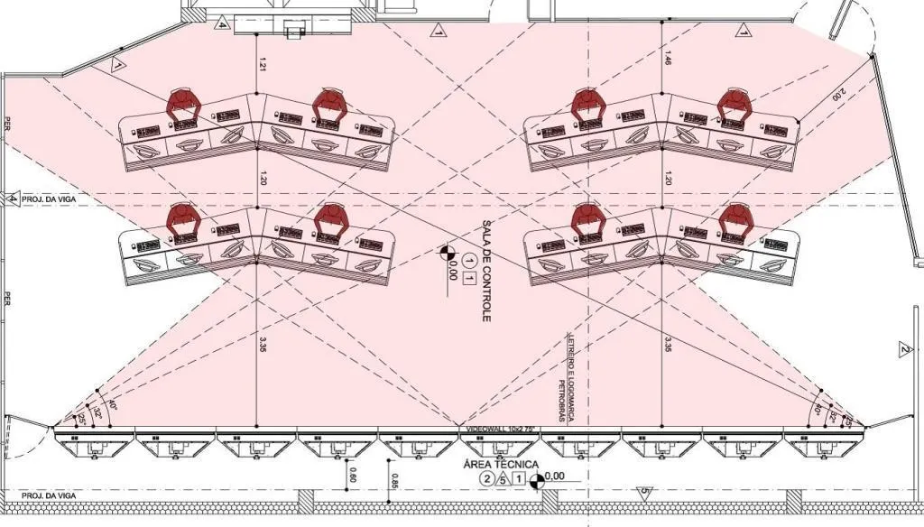 Estudio de iluminación de una sala de control